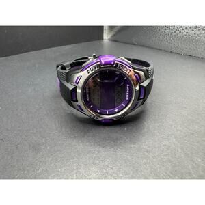 Armitron Sport Women's 45/7030 Digital Chronograph Resin Strap Watch Purple